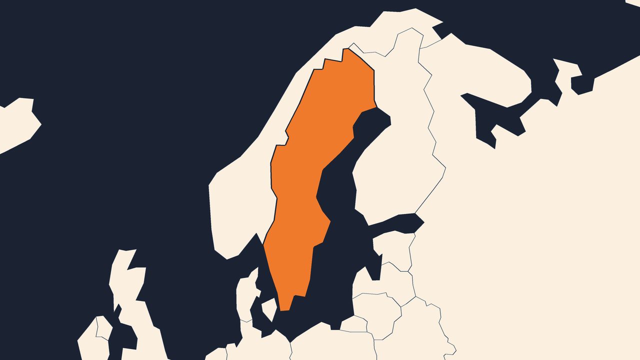 Map: Sweden